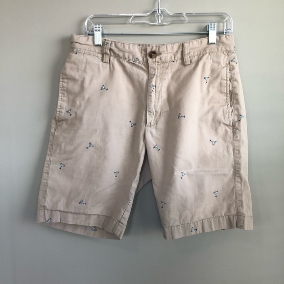 Chaps Other - Chaps Khaki Shorts W/Martini Print 30